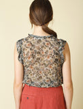 Floral Chiffon Top - Harvest Beauty