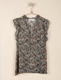 Floral Chiffon Top - Harvest Beauty