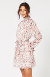Melanie Chiffon Mini Dress - Harvest Beauty