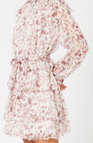 Melanie Chiffon Mini Dress - Harvest Beauty