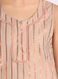 Metallic Blouse - Harvest Beauty