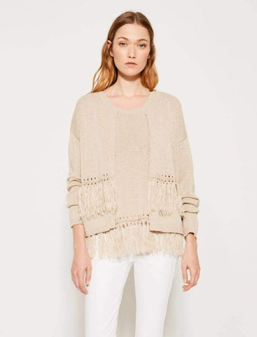 CARDIGAN WITH FRINGES - Harvest Beauty