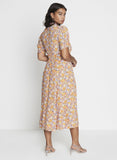 Meadows Midi Dress Meja Floral - Harvest Beauty