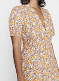 Meadows Midi Dress Meja Floral - Harvest Beauty