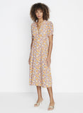 Meadows Midi Dress Meja Floral - Harvest Beauty