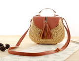 Straw Knitted Bag - Harvest Beauty