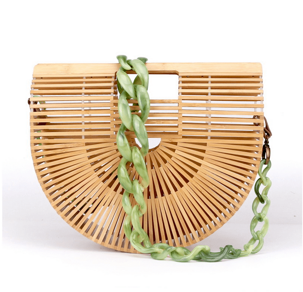 Bamboo shoulder bag sales