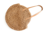Round Straw Bag - Harvest Beauty