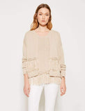 CARDIGAN WITH FRINGES - Harvest Beauty