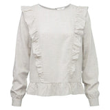 Woven Top with Ruffles - Harvest Beauty