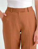 Big Cuff Linen Pants - Harvest Beauty