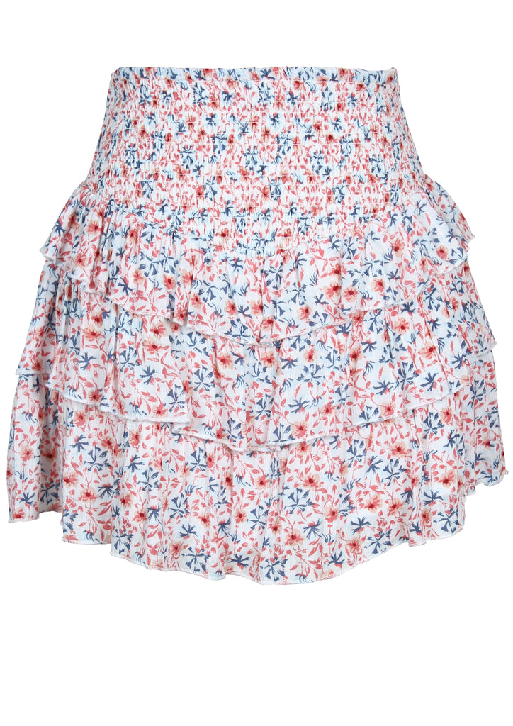 Sale Minkpink Heat Wave Mini Floral Print Skirt ruffle Harvest Beauty
