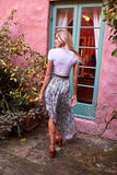 Into Daybreak Midi Skirt - Harvest Beauty